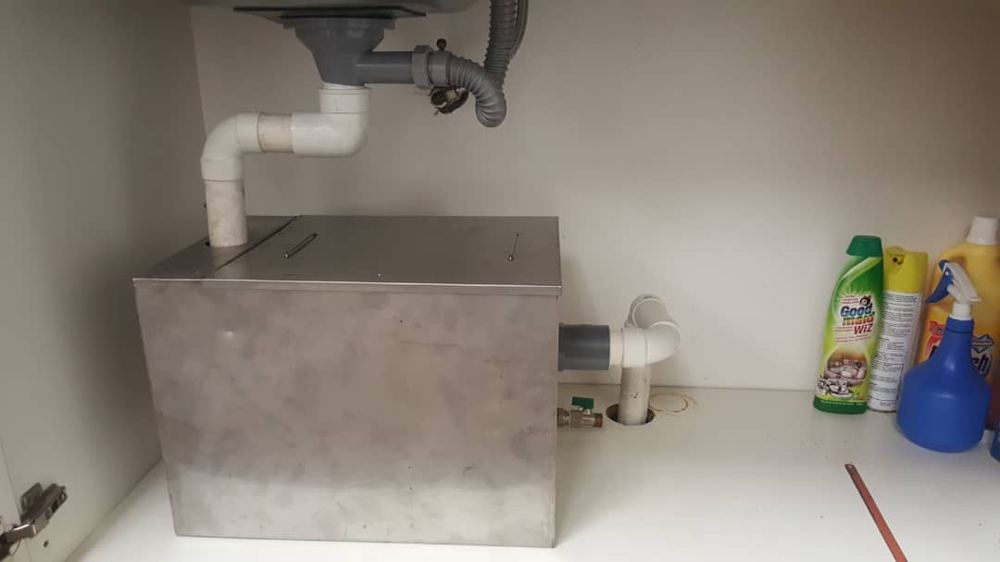 Grease trap ready for bio enzyme treatment