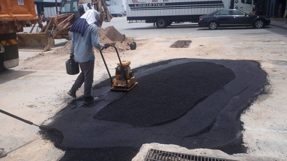 Road resurfacing and drainage works